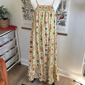 Universal Thread Floral Maxi Dress 70’s Inspired XS